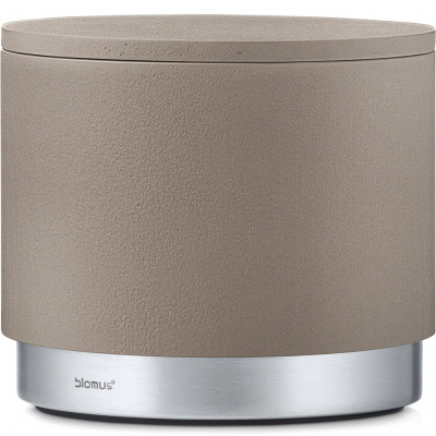 Pojemnik na waciki z pokrywką Blomus Ara taupe B68866off