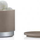 Pojemnik na waciki z pokrywką Blomus Ara taupe B68866off