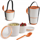 Pojemnik obiadowy Lunch Pot Black Blum biało-pomarańczowy BP003