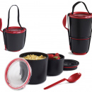 Pojemnik obiadowy Lunch Pot Black Blum czarno-czerwony BP004
