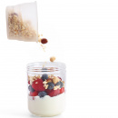 Pojemnik z uchwytem, szczelny, na posiłek 0,4 Litra Jar To Go Lekue rózowy 0301014R06U150