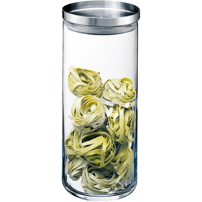 Pojemnik ze stalową pokrywą 2.5l Bodum Yohki stal matowa BD-8700-16