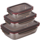 Pojemniki hermetyczne, kuchenne, stalowe Flora Cuitisan 3 sztuki EC7SS357S