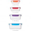 Pojemniki kuchenne ze szczelnymi pokrywkami Nest Lock Joseph Joseph 4 sztuki 81090