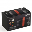 Pojemniki na posiłek 2 x 500 ml, silikonowa opaska Limited To Go Lekue czarne 0301030G08M017