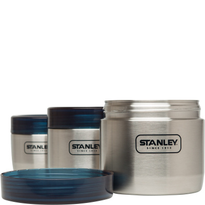 Pojemniki turystyczne z pokrywkami stalowe Stanley Adventure 3 sztuki 10-02108-002