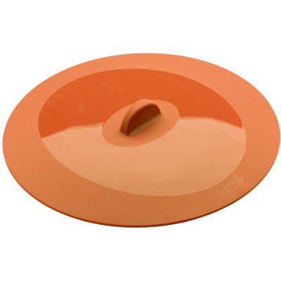 Pokrywka silikonowa 21cm Lekue pomarańczowa 1270221N04U002