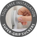 Półka prysznicowa duża z regulowanym lustrem EasyStore Joseph Joseph 70548