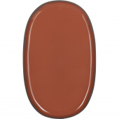 Półmisek owalny z rantem 35 x 21 cm Caractere Revol cynamonowy RV-652761-4