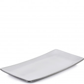 Półmisek porcelanowy na owoce morza 30x15 cm Revol Swell biały piasek RV-653537-6