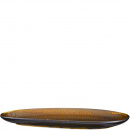 Półmisek porcelanowy, nieregularny kształt, stara miedź Fire Verlo V-83002-4