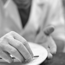 Półmisek prostokątny 32x23 cm, porcelanowy Arborescence Revol szary RV-648309-2