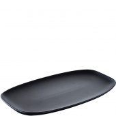 Półmisek prostokątny 36x21 cm, czarna porcelana, Revol Club RV-646321-4