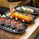 Półmisek prostokątny 48x21 cm, czarna porcelana, Revol Club RV-650387-4