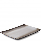 Półmisek prostokątny na owoce morza 32x23 cm Revol Swell brązowy piasek RV-653542-2
