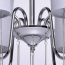 Ponadczasowy żyrandol sufitowy na 6 żarówek, biały, chromowany MW-LIGHT Elegance 379018506