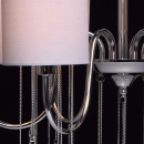 Ponadczasowy żyrandol sufitowy na 6 żarówek, biały, chromowany MW-LIGHT Elegance 379018506