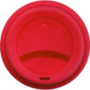 Porcelanowy kubek termiczny z czerwoną pokrywką Sagaform SF-5015918