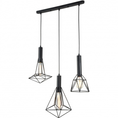 Potrójna lampa industrialna do jadalni Spider Maytoni Loft T021-03-B