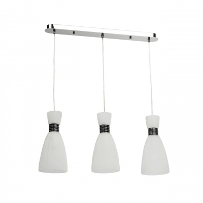 Potrójna lampa wisząca do jadalni i kuchni MW-LIGHT Megapolis białe klosze 354016403