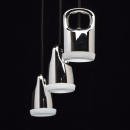 Potrójna lampa wisząca LED wykończenie chrom RegenBogen Techno 110010703