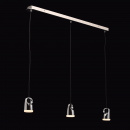 Potrójna lampa wisząca LED wykończenie chrom RegenBogen Techno 110010703