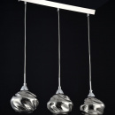 Potrójna lampka wisząca, zadymione, szklane klosze Haze Maytoni Modern P244-PL-03-N