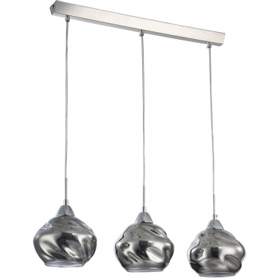 Potrójna lampka wisząca, zadymione, szklane klosze Haze Maytoni Modern P244-PL-03-N