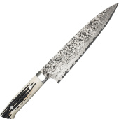 Prawdziwy nóż szefa kuchni ręcznie kuty 21 cm Takeshi Saji WBB stal R-2 H-R2D-CH-210WBB