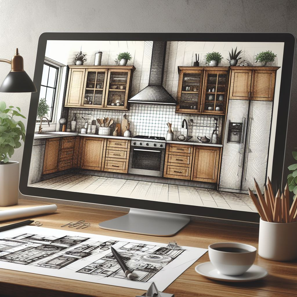projekt kuchni na komputerze. Projektowanie wnętrz on-line