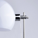 Prosta, klasyczna lampa stojąca o regulowanej wysokości, okrągły klosz 300042401