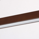 Prosta lampa wisząca LED do jadalni - regulowana, chrom / drewno 675011601