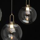 Prosta lampa wisząca Loft do jadalni lub kuchni 3 żarówki LED RegenBogen 657011203