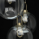 Prosta lampa wisząca Loft do jadalni lub kuchni 3 żarówki LED RegenBogen 657011203