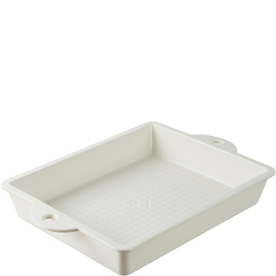 Prostokątna forma porcelanowa do ciasta Revol Les Naturales kremowa RV-647812-1