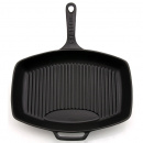 Prostokątna patelnia grillowa żeliwna emaliowana Chasseur czarna 3140-01