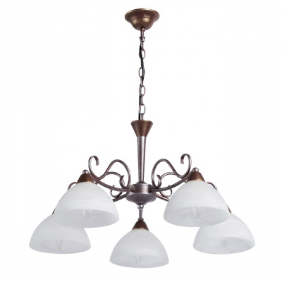 Prosty żyrandol pięcioramienny MW-LIGHT Country 323012805