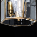 Przepiękna lampa wisząca o mosiężnej oprawie Chiaro Street 802010303