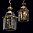 Przepiękna lampa wisząca o mosiężnej oprawie Chiaro Street 802010303