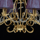Przepiękny żyrandol, fioletowe klosze MW-LIGHT Elegance 299011508