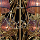 Przepiękny żyrandol, fioletowe klosze MW-LIGHT Elegance 299011508