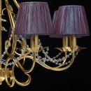 Przepiękny żyrandol, fioletowe klosze MW-LIGHT Elegance 299011508