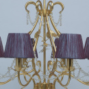 Przepiękny żyrandol, fioletowe klosze MW-LIGHT Elegance 299011508