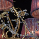 Przepiękny żyrandol, fioletowe klosze MW-LIGHT Elegance 299011508