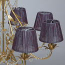 Przepiękny żyrandol, fioletowe klosze MW-LIGHT Elegance 299011508
