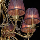 Przepiękny żyrandol, fioletowe klosze MW-LIGHT Elegance 299011508