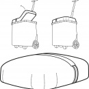 Przykrywka do koszyków na zakupy Reisenthel Carrycruiser czarna ROG7003