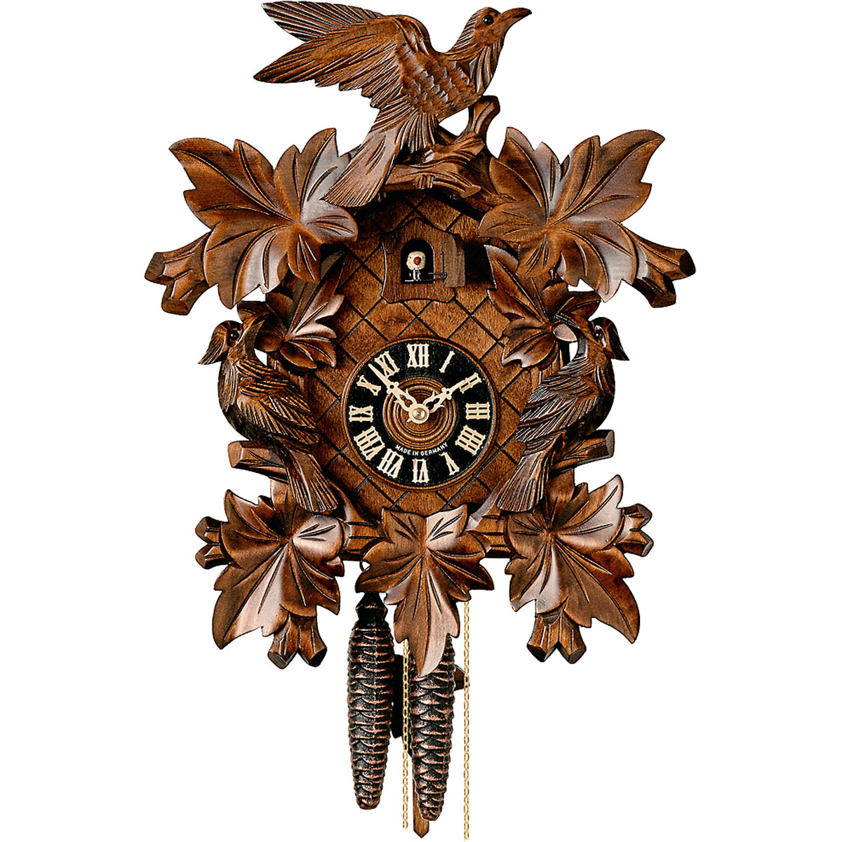 Ręcznie robiony niemiecki zegar z kukułką Hoenes