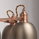 Regulowana lampa wisząca na 5 kloszy, antyczne srebro i miedź MW-LIGHT Loft 551011005