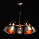 Regulowana lampa wisząca na 5 kloszy, antyczne srebro i miedź MW-LIGHT Loft 551011005